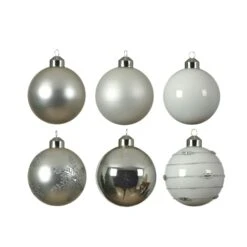 Christbaumkugel Weihnachtskugel Glas D: 8cm Glänzend Und Matt Rot Weiß 6er Set -VIDAXL Store 882ce58d d7b4 4160 b955 69794a66a91a