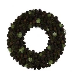 NEU Naturkranz Mit Strohblumen, Grün / Rosa, 32 X 32 X 7 Cm, Handgefertigt, *Germany* -VIDAXL Store 8963a966 3848 405a b189 78b1e8234bdc 5