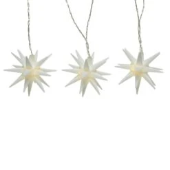 LED Outdoor Stern 3D Leuchtstern D: 30cm Hängend Timer Batterie Für Garten Rot -VIDAXL Store 8a6530f5 9903 46c3 ac43 be392b6c0442 3