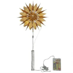 Baumspitze Papierstern Isa Tannenbaumspitze H: 33cm Weihnachtsdeko Gold -VIDAXL Store 8b946989 e5a9 46de b2e4 531b5409fe87