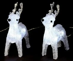 Tarrington House Acryl Rentier 5er-Set, 30 LED, 0.36 W, Kaltweiß -VIDAXL Store 8bafadb3 e9db 4ccb b404 784d580204e0