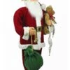 Tarrington House Weihnachtsmann, Figur Aus Stoff, 34 X 56 X 151 Cm, Freistehend Ideal Zur Weihnachtsdekoration