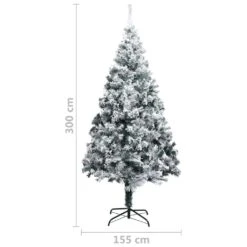 VIDAXL Künstlicher Weihnachtsbaum Mit LEDs & Schnee Grün 300 Cm PVC -VIDAXL Store 90ae05e0 82cc 4e6a 8a4a a07799a8715e