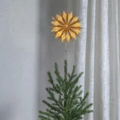 LED Baumspitze Papierstern Melli Tannenbaumspitze Beleuchtet H: 43cm Gold -VIDAXL Store 90f6ecb2 cee6 4480 b3af 8ee0d86a0eb9