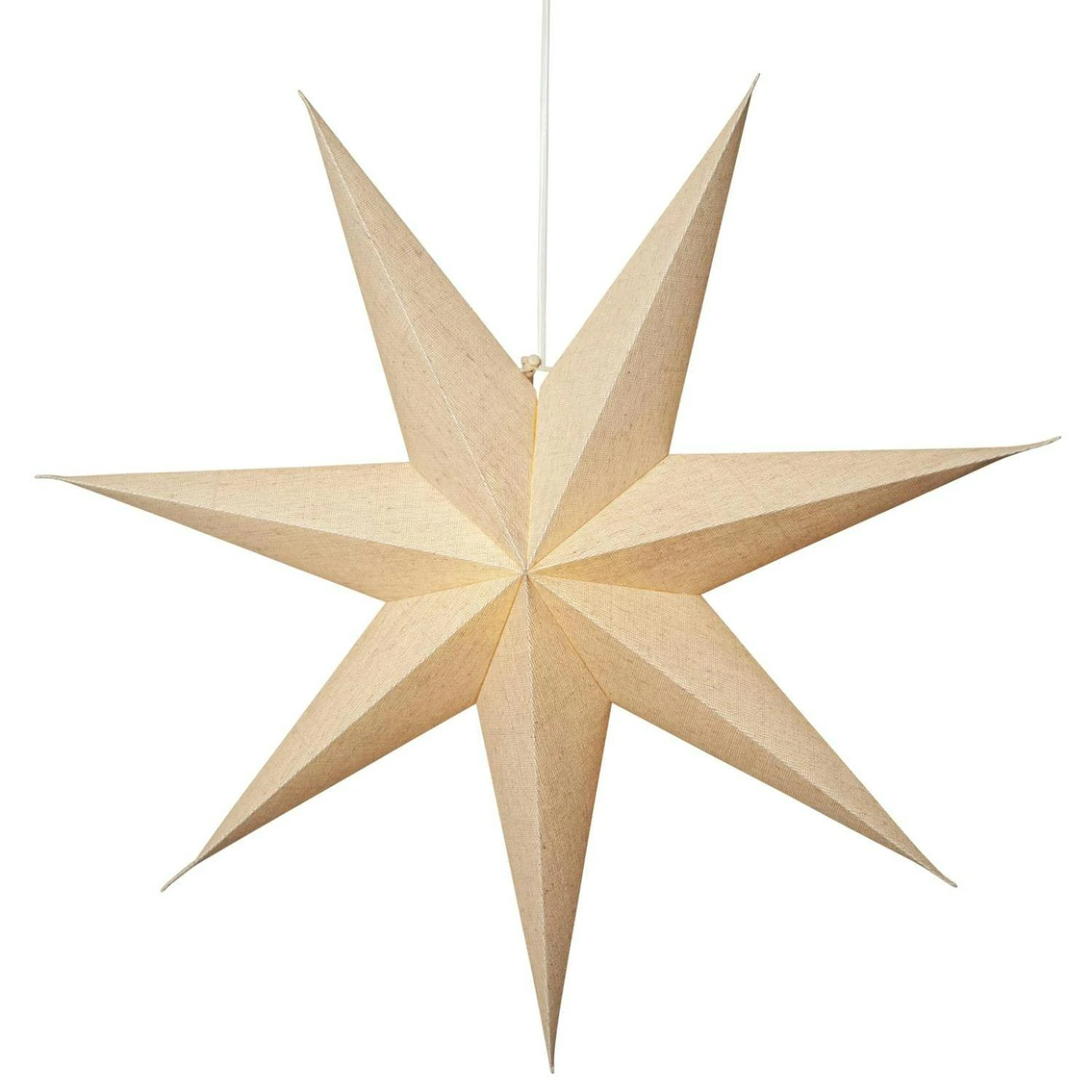 Papierstern Cotton Leuchtstern Weihnachtsstern Advent Faltstern D: 60cm Gold 3 Papierstern Cotton Leuchtstern Weihnachtsstern Advent Faltstern D: 60cm Gold – Bild 3