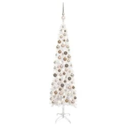 VIDAXL Schlanker Weihnachtsbaum Mit LEDs & Kugeln Rosa 150 Cm 13 VIDAXL Schlanker Weihnachtsbaum Mit LEDs & Kugeln Rosa 150 Cm -VIDAXL Store 91ef3b0d df3e 4aa6 abcc 519279e57790 1
