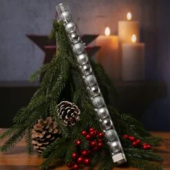 Christbaumkugel Bruchfest D: 3cm Glänzend Matt Glitzernd Silber 14St. -VIDAXL Store 92c6b524 be7e 43b6 a0ef b96ea122e38e
