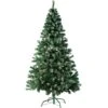 Tectake Künstlicher Weihnachtsbaum Naturgetreu Mit Metallständer - 180 Cm, 705 Spitzen Und Zapfen Grün - 402822