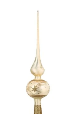 Weihnachtsbaumspitze Groß 35cm In Ice Champagner Gold Regen -VIDAXL Store 96db7bf6 b7b0 4764 8994 8ab58b58cf95