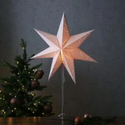 Papierstern Luna Weihnachtsstern Leuchtstern H: 75cm E14 Fassung Inkl.Kabel Weiß -VIDAXL Store 97b26f71 8a6c 4a7f 9c00 3ed865e97e13