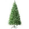 Tectake Künstlicher Weihnachtsbaum Naturgetreu Mit Metallständer - 180 Cm, 742 Spitzen Und Spritzguss-Nadeln Grün - 402823