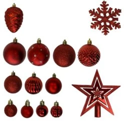 108er Weihnachtskugel-Set Ø3/4/5/6cm Kunststoff -VIDAXL Store 9a279a4d b622 4e81 a7df f1992414a4e0