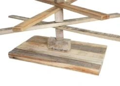 Deko-Weihnachtsbaum HWC-H77, 3D-Christbaum Weihnachtsdekoration, Shabby-Look Tannenholz Verstellbar 130x82x82cm -VIDAXL Store 9aa49d3b 7519 4760 b90f 911fe8ff65ad