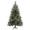 VIDAXL Künstlicher Weihnachtsbaum Mit Schnee Und LEDs 150 Cm PVC & PE