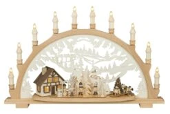 Adventsleuchter Lichterbogen Kerzenbrücke Mit 7 Lichtern Weiß -VIDAXL Store 9c644c70 0e2b 4e10 93d7 e9b6b07b510f