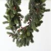 LED Tannengirlande Rote Beeren Beleuchtet Außen Weihnachtsgirlande 1,8m Batterie
