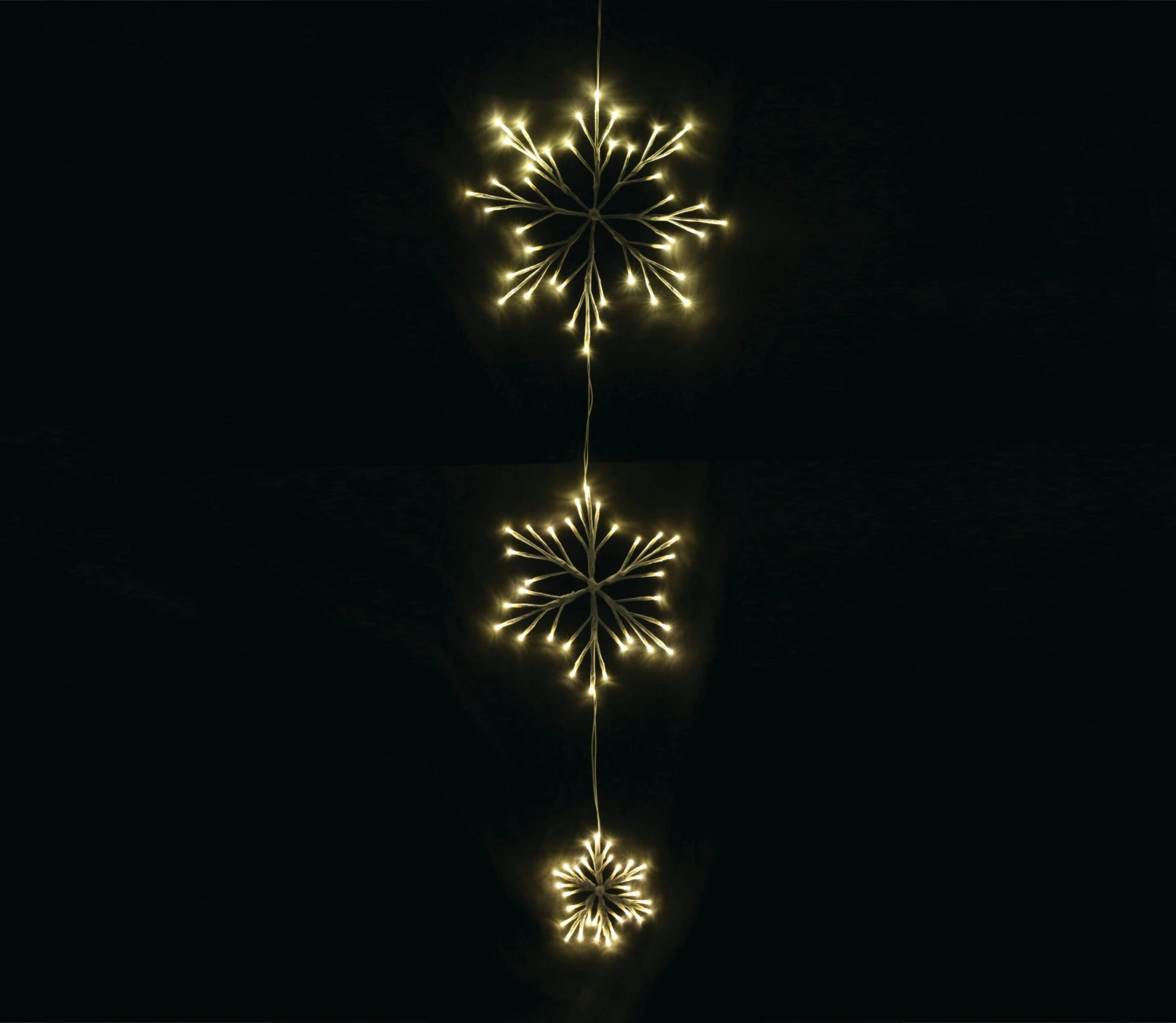 Tarrington House Schneeflockenkette, Eisen, Ø 40/30/15 Cm, 100 LED, 1.8 W, Warmweiß 6 Tarrington House Schneeflockenkette, Eisen, Ø 40/30/15 Cm, 100 LED, 1.8 W, Warmweiß – Bild 6