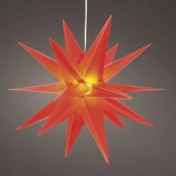 LED Outdoor Stern 3D Leuchtstern D: 30cm Hängend Timer Batterie Für Garten Rot -VIDAXL Store a56fc0fb b94c 45af af60 0809c45d48fc