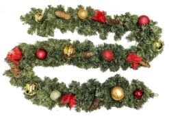 Tarrington House Weihnachtsgirlande, Kunststoff, 2.7 M Lang, Dekoriert Mit Kügeln -VIDAXL Store a5ad4bcf a5d7 4a3b bffb 4eae32f7d76f 4