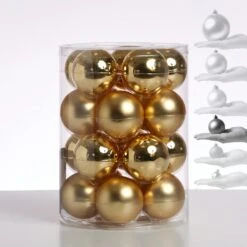 Christbaumkugel Weihnachtskugel Glas D: 6cm Glänzend Und Matt Gold 20er Set -VIDAXL Store a693cb1b e706 406c acf5 c35a5cbbdcd0