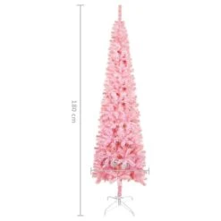 VIDAXL Weihnachtsbaum Schlank Mit LEDs Rosa 180 Cm -VIDAXL Store a7399dea d91b 4941 bc05 a5178c2e8db1