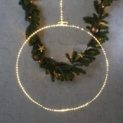 LED Ring Kreis Kranz Dekolicht Mit Drahtlichterkette 165LED D: 58cm Für Außen -VIDAXL Store a7798fc4 0856 468c b51b 46be68ea7067