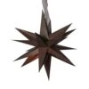 Papierstern December 3D Stern Mit Band Weihnachtsstern Faltstern D: 35cm Braun