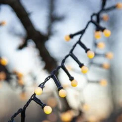 LED Lichterkette Berry Mini Kugeln 700 Warmweiße Opale LED L: 14m F.Außen Garten -VIDAXL Store a9c254ec b6b7 4b6f 890d 67c02d72412a