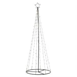 LED Lichterbaum Mit Sternspitze Weihnachtsbaum Tannenbaum Funkelnd 2,1m F. Außen