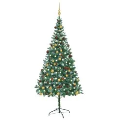 VIDAXL Künstlicher Weihnachtsbaum Mit LEDs, Kugeln & Zapfen 180 Cm -VIDAXL Store ac185dec e66a 4f04 a581 93e1a2fdf161