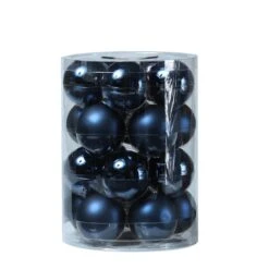 Christbaumkugel Weihnachtskugel Glas D: 6cm Glänzend Matt Dunkelblau 20er Set -VIDAXL Store ae604935 2aba 4ddd b89f 75c3b5db466f
