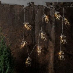 LED Lichterkette Rentiere 10 LED 1,35m Timer Dekolichterkette Weihnachtsdeko -VIDAXL Store af268083 b329 4c4f 9cd4 b188d0ed76dd