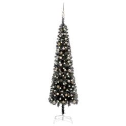 VIDAXL Weihnachtsbaum Schlank Mit LEDs & Kugeln Blau 240 Cm 9 VIDAXL Weihnachtsbaum Schlank Mit LEDs & Kugeln Blau 240 Cm -VIDAXL Store affaabb9 e8f0 441c a261 9ebb76ab09fd 4