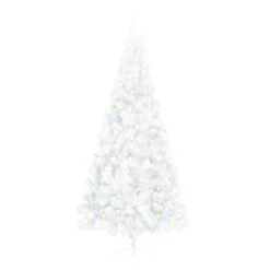 VIDAXL Künstlicher Halb-Weihnachtsbaum Mit LED & Ständer Grün 150 Cm PVC -VIDAXL Store b04a0569 0044 403c a976 707c719a33a1 5
