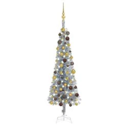 VIDAXL Schlanker Weihnachtsbaum Mit LEDs & Kugeln Weiß 120 Cm 9 VIDAXL Schlanker Weihnachtsbaum Mit LEDs & Kugeln Weiß 120 Cm -VIDAXL Store b2789779 9b28 4fd5 9475 47eff7ed6368