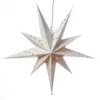 Papierstern Emma Weihnachtsstern Faltstern Leuchtstern D: 58cm Inkl. Kabel Weiß