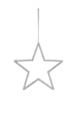 Stern, Dekohänger, Polyresin, Schwarz/ Glitzer, 24,5 X 24,5 Cm -VIDAXL Store b53b311a 0e60 4798 9b43 386f816f56ad