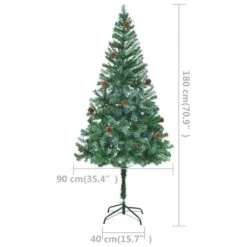 VIDAXL Künstlicher Weihnachtsbaum Mit LEDs & Zapfen 180 Cm -VIDAXL Store b7839ce2 f24b 4a4e b0e1 8d83295d2caa