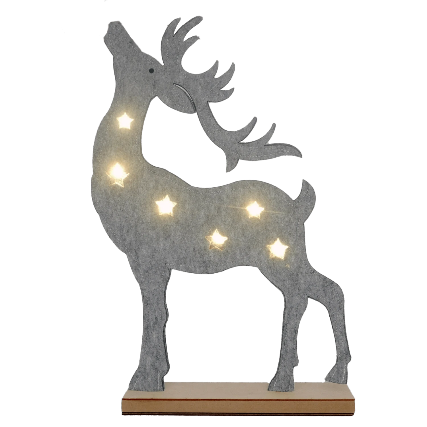 Dekofigur Wichtel ALVIN Filz Graue Biegbare Mütze Rote Sterne Weihnachten 31cm 7 Dekofigur Wichtel ALVIN Filz Graue Biegbare Mütze Rote Sterne Weihnachten 31cm – Bild 7