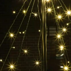 LED Lichterbaum Mit Stern Weihnachtsbaum 1,5m 200 LED Lichterpyramide Für Außen -VIDAXL Store b90ac348 8576 4738 a8d6 1839352a924c