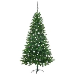 VIDAXL Künstlicher Weihnachtsbaum Mit LEDs & Kugeln Grün 180 Cm PVC 10 VIDAXL Künstlicher Weihnachtsbaum Mit LEDs & Kugeln Grün 180 Cm PVC -VIDAXL Store b9596526 ff30 4752 aa51 674020cbda6b 1