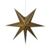 Papierstern Point Leuchtstern Weihnachtsstern Advent Faltstern Hängend 60cm Gold