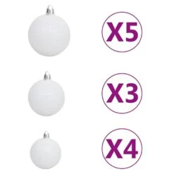 VIDAXL Künstlicher Weihnachtsbaum Schnee LEDs & Kugeln 120 Cm PVC & PE -VIDAXL Store bd751771 2c6a 4751 9327 4346eb698ca4