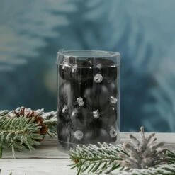 Christbaumkugel Weihnachtskugel Glas D: 3,5cm Glänzend Matt Schwarz 16er Set -VIDAXL Store bdc93a7f 0c77 4d4e b598 a1a3dfbe28ed