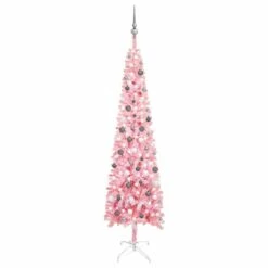 VIDAXL Schlanker Weihnachtsbaum Mit LEDs & Kugeln Weiß 240 Cm -VIDAXL Store c693cb24 c29d 429b b209 909e1f24d8aa 2