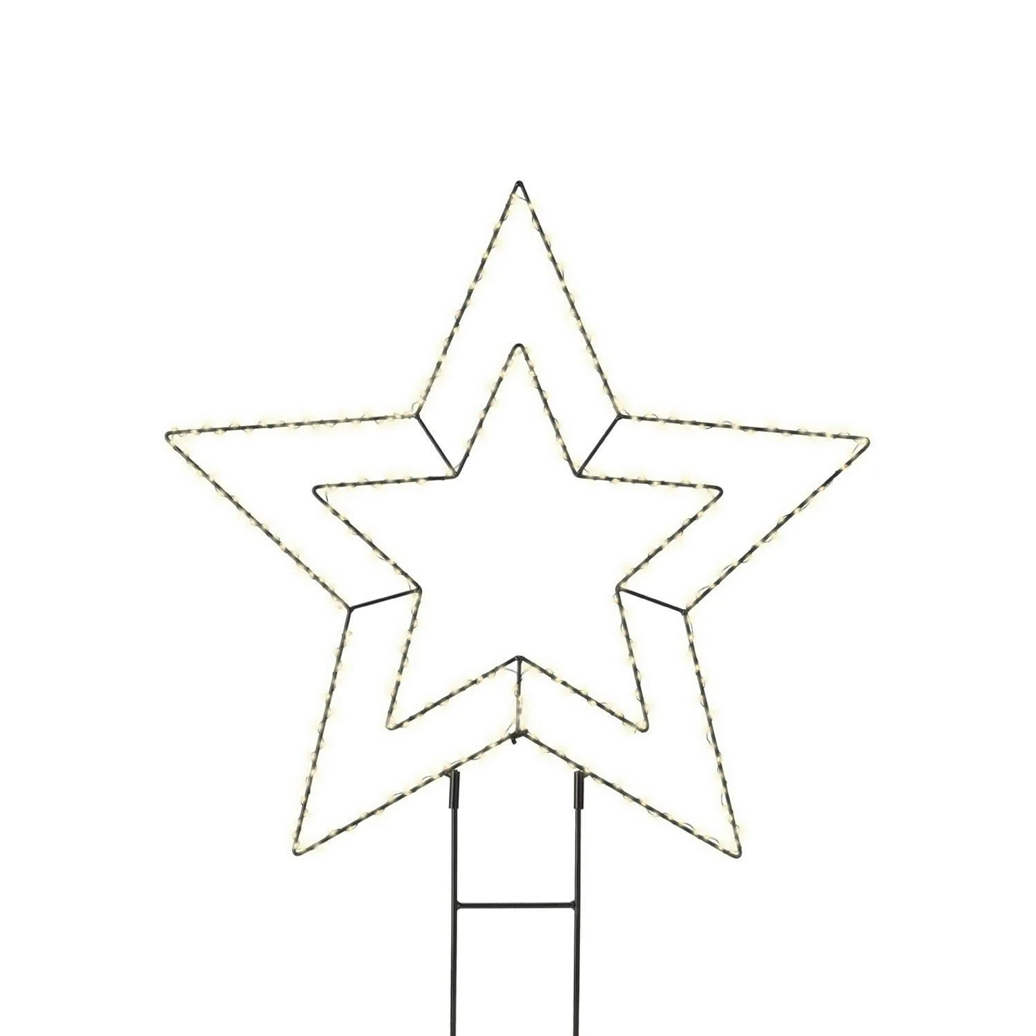 LED Gartenstecker Stern Silhouette 275LED H: 58cm Weihnachtsdeko Gartendeko 1 LED Gartenstecker Stern Silhouette 275LED H: 58cm Weihnachtsdeko Gartendeko