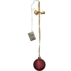LED Weihnachtskugel Christbaumkugel Beleuchtete Glaskugel Timer Deko Rot 10cm -VIDAXL Store c79d975c d893 4372 87ce be96cec66671