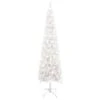 VIDAXL Weihnachtsbaum Schlank Mit LEDs Weiß 150 Cm