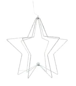 Tarrington House LED Strahlenstern, Metall/PVC, 47 X 49 X 7 Cm, 110 LED, 3 W -VIDAXL Store c90f9dd2 892f 4774 99d0 43ea5754ce1d 1