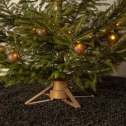 Christbaumständer Weihnachtsbaumständer Baumöhe Bis 2,6m Wassertank 0,9l Gold -VIDAXL Store ca0a3e40 2d8c 4550 aad8 f6129a810698